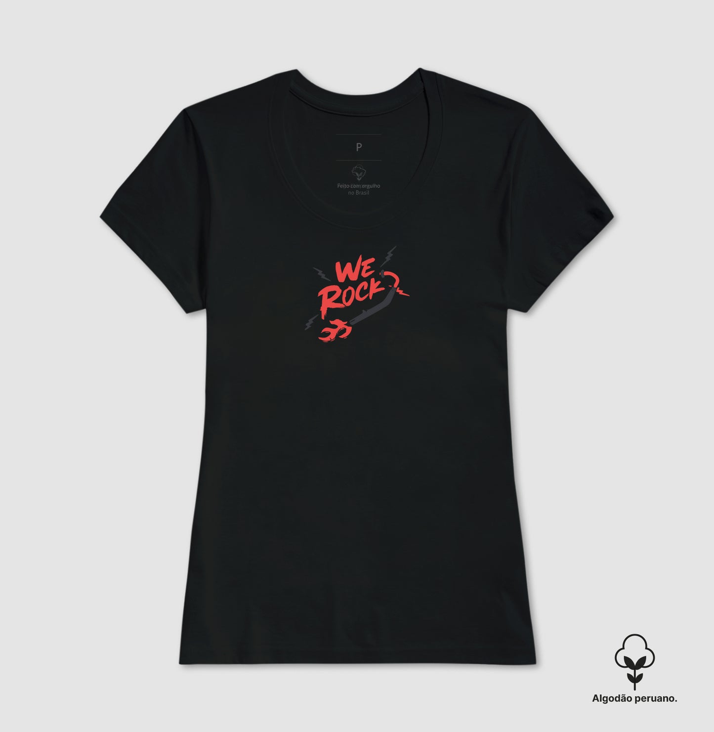 camiseta algodão peruano werock motorcycle exhaust feminina