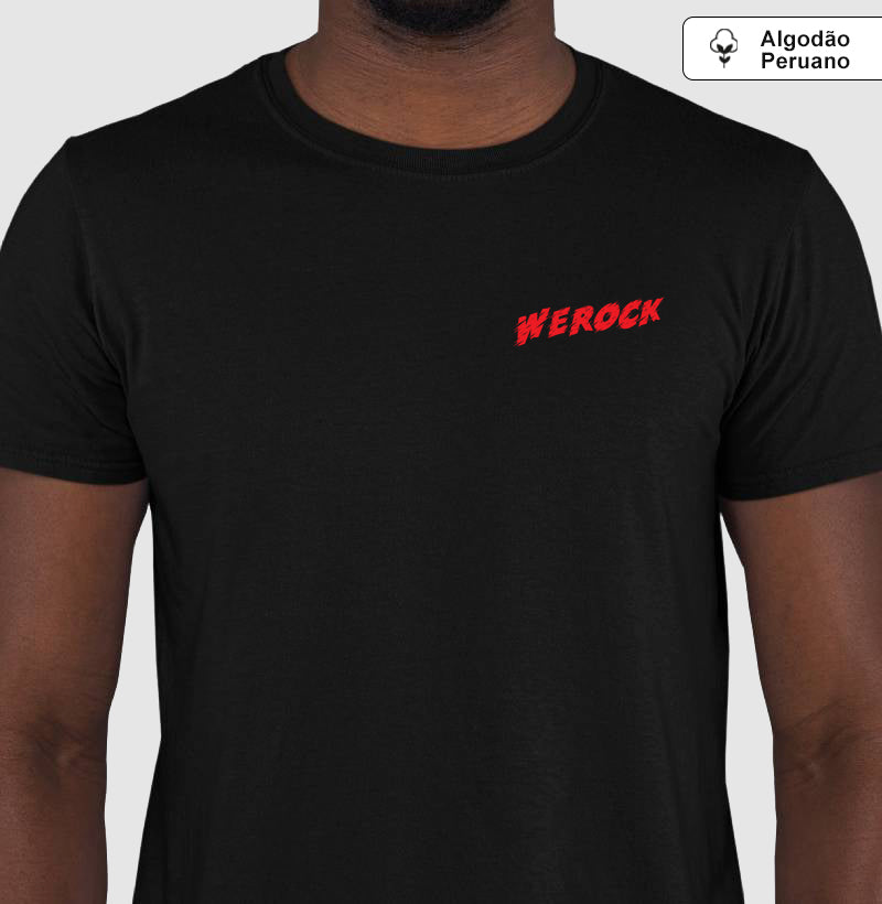 camiseta algodão peruano werock logo move masculina