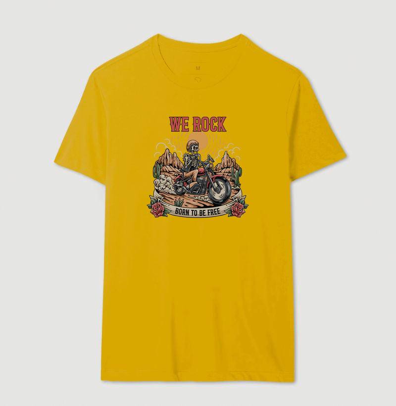 camiseta werock born motorcycle masculina