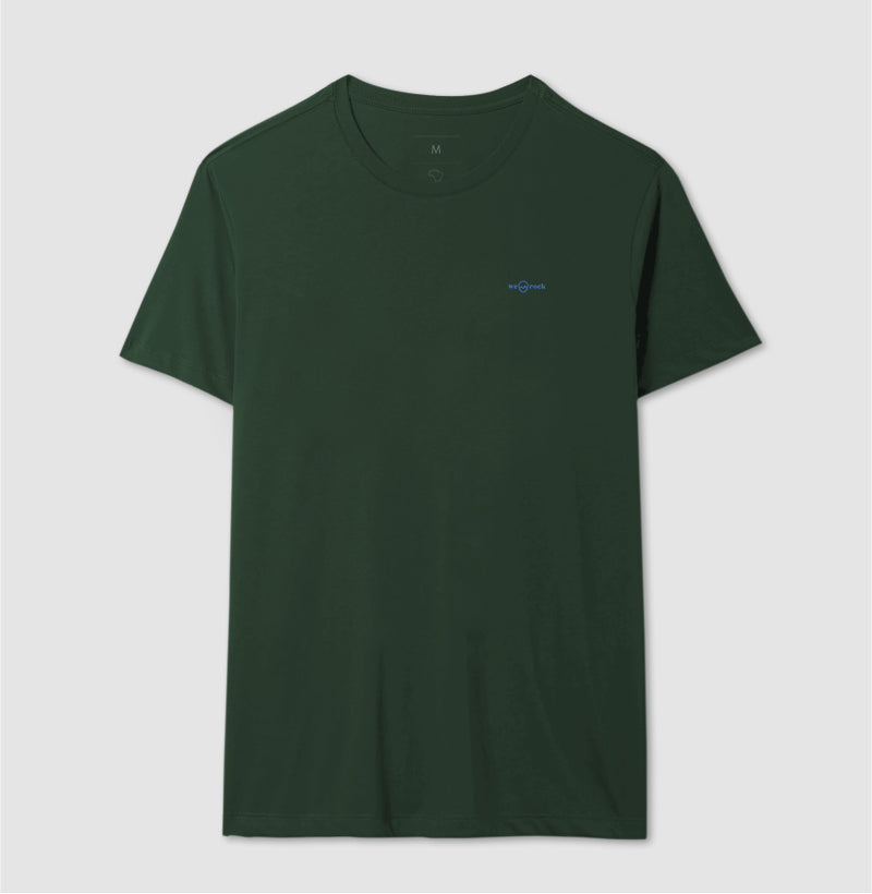 camiseta basic werock logo blue masculina