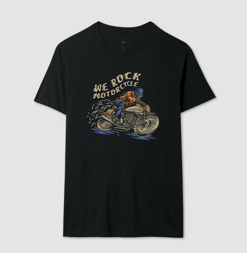 camiseta werock motorcycle masculina