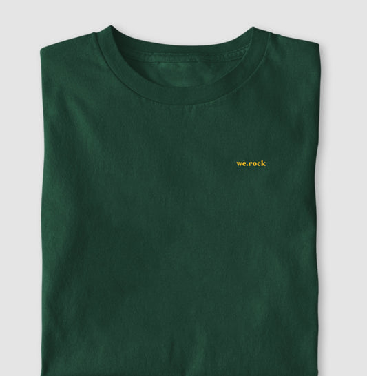 camiseta werock logo simple gold masculina