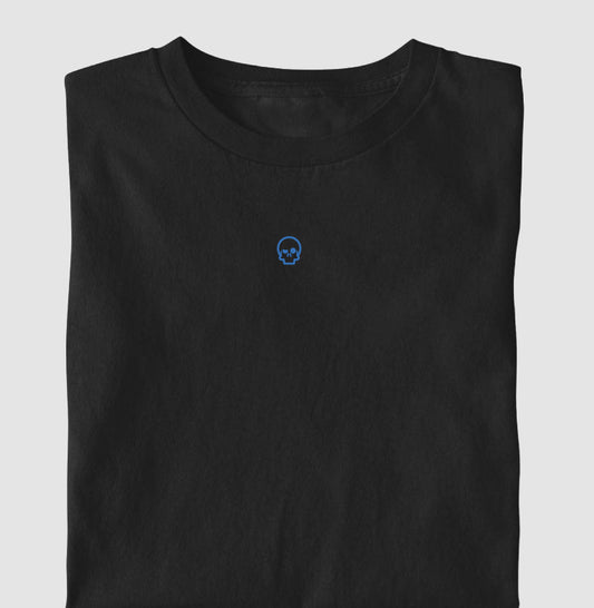 camiseta werock skull logo blue masculina