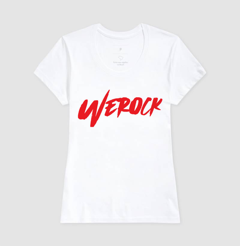 camiseta werock logow feminina