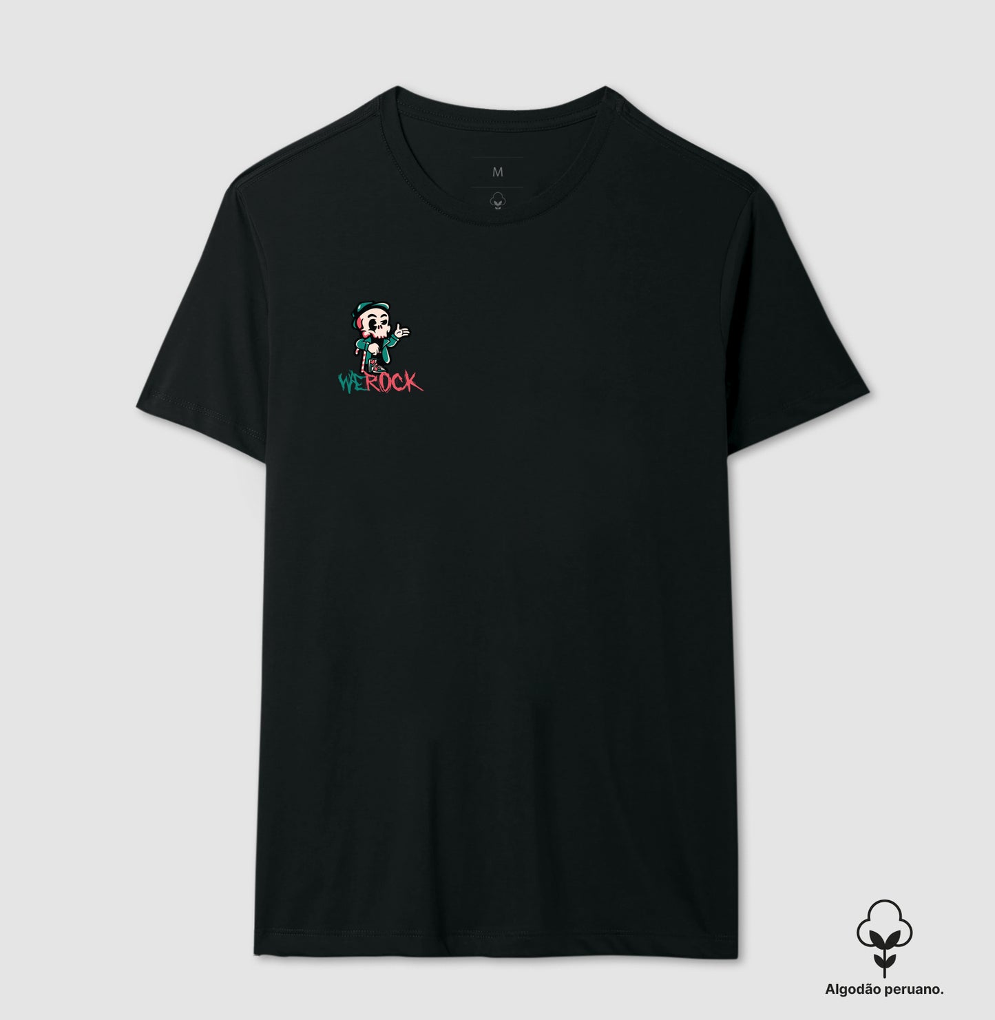 camiseta algodão peruano werock patrickdays masculina