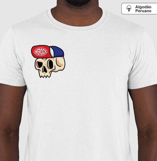camiseta algodão peruano werock cap masculina