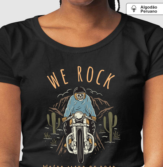 camiseta algodão peruano werock road feminino