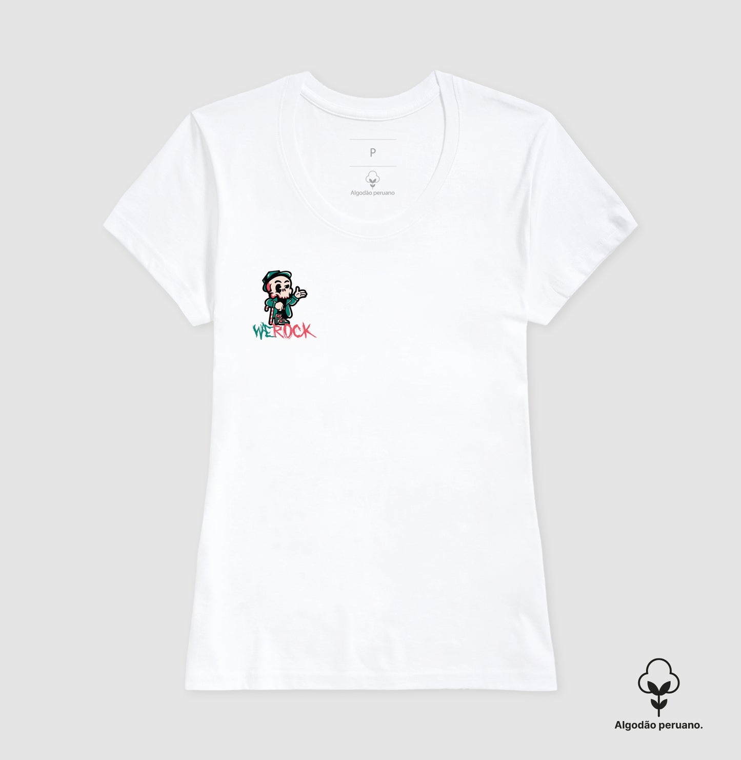 camiseta algodão peruano werock patrickdays feminina