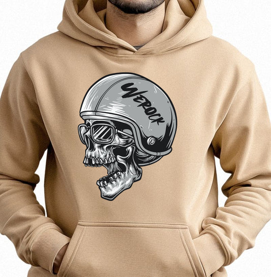moletom werock motorcycle helmet skull