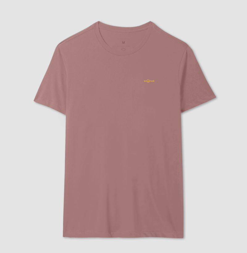 camiseta basic werock logo gold masculina
