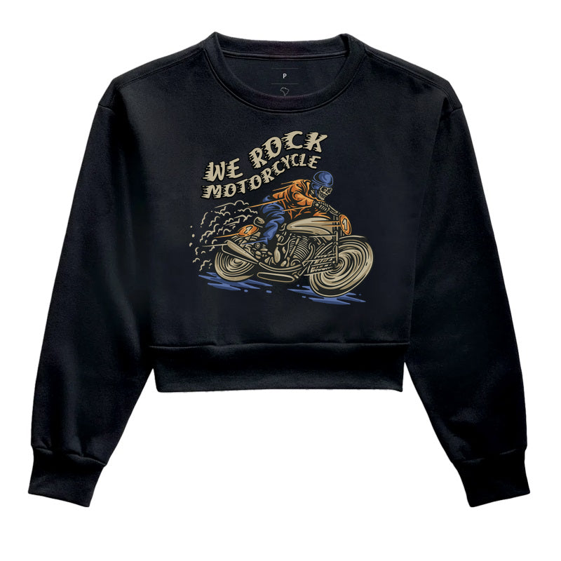 cropped moletom werock motorcycle