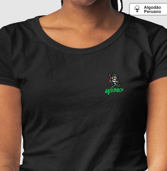 camiseta algodão peruano werock mechanic feminina