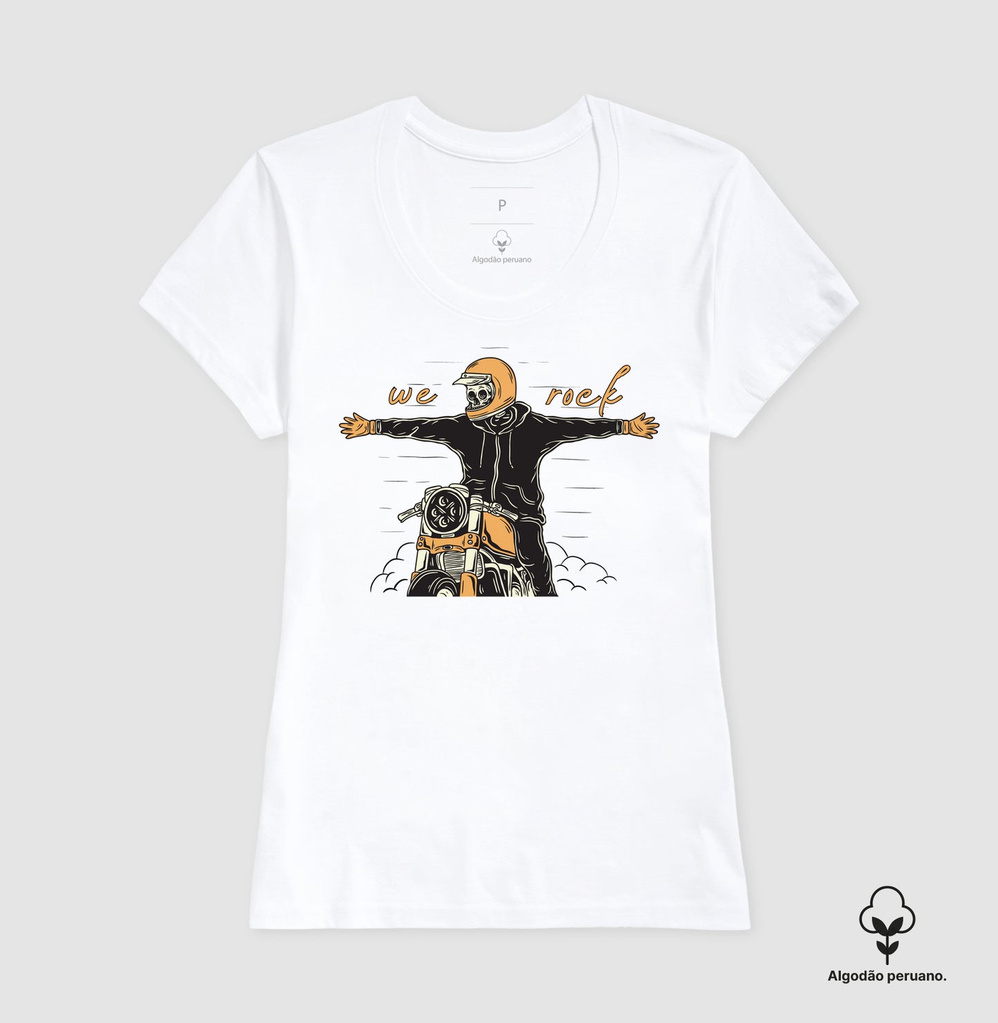 camiseta algodão peruano werock open arms feminina