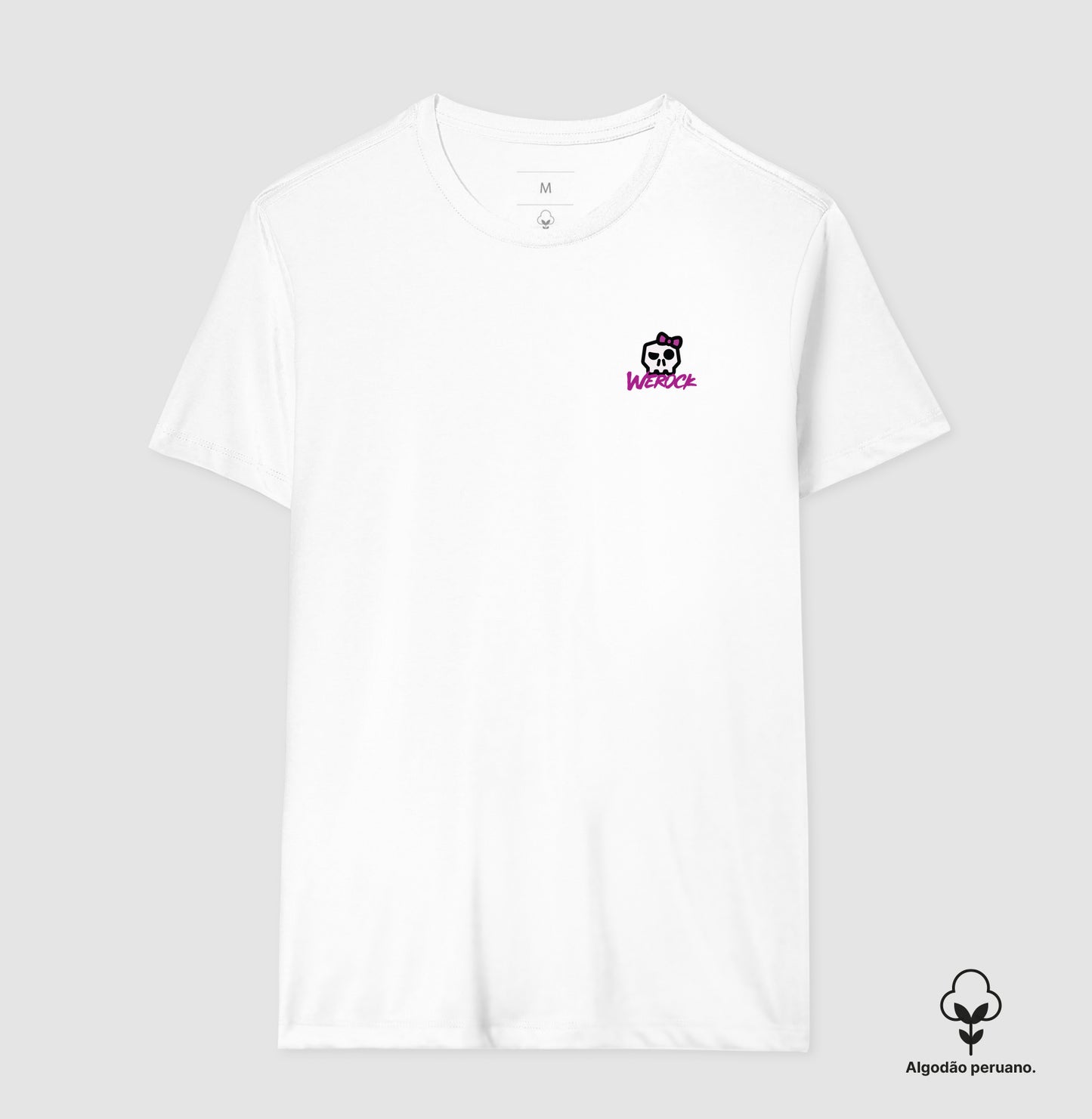 camiseta algodão peruano werock girl feminino