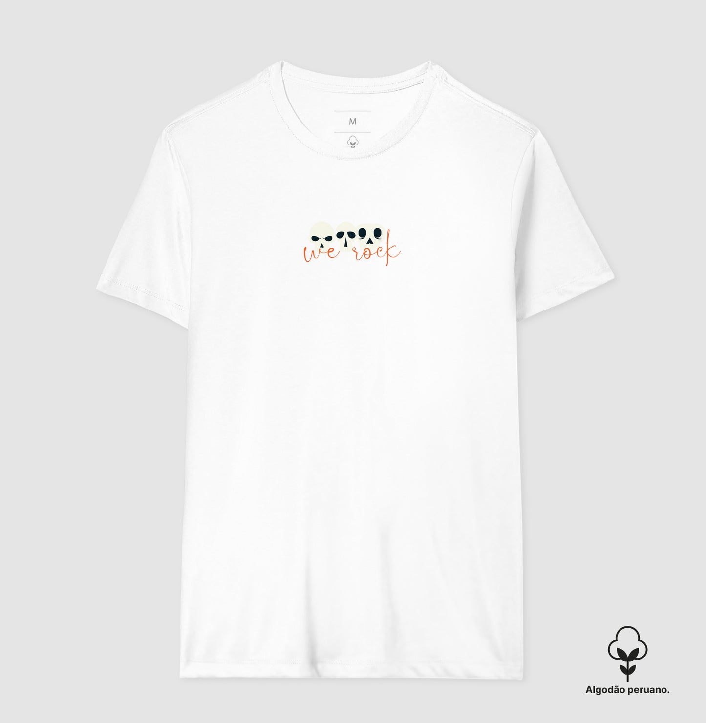 camiseta algodão peruano werock Hskulls masculina