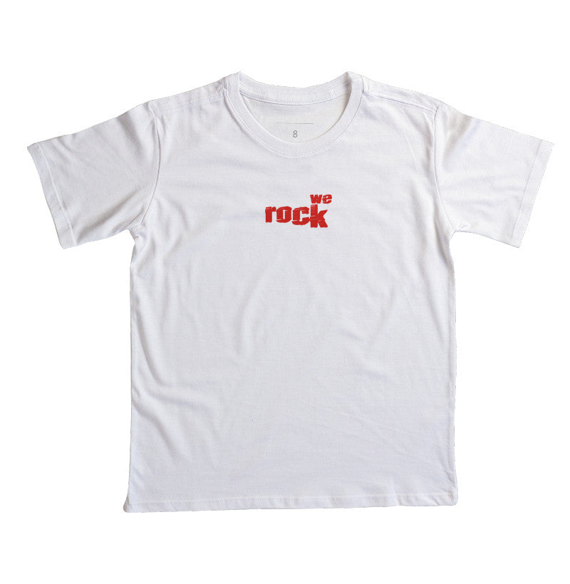 camiseta infantil werock logo rock