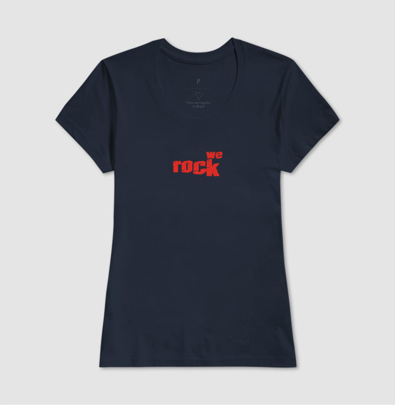 camiseta werock logo rock feminina