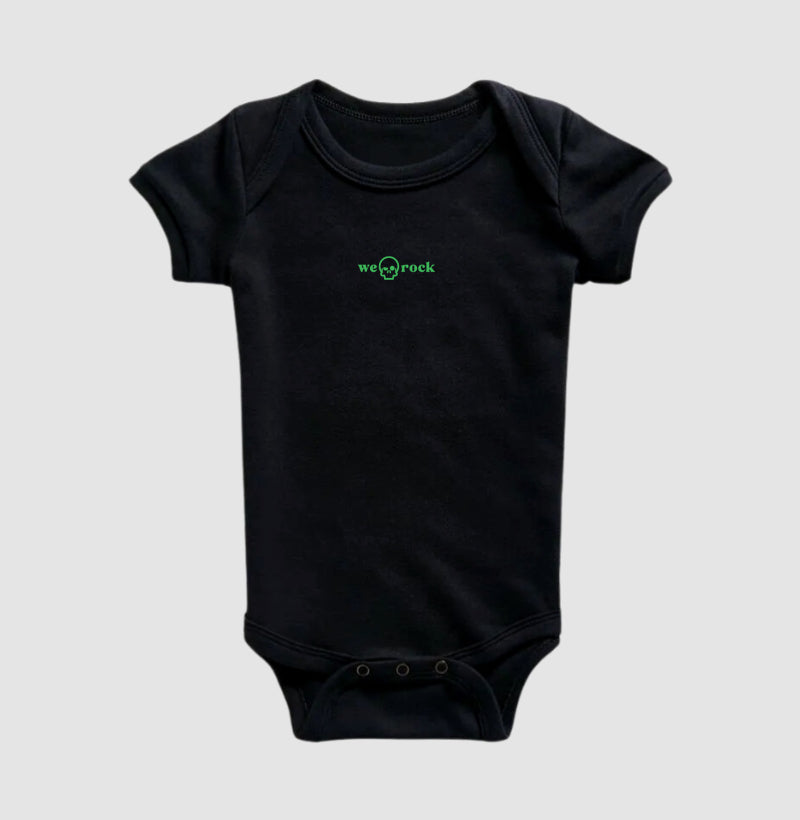 body infantil basic werock logo green