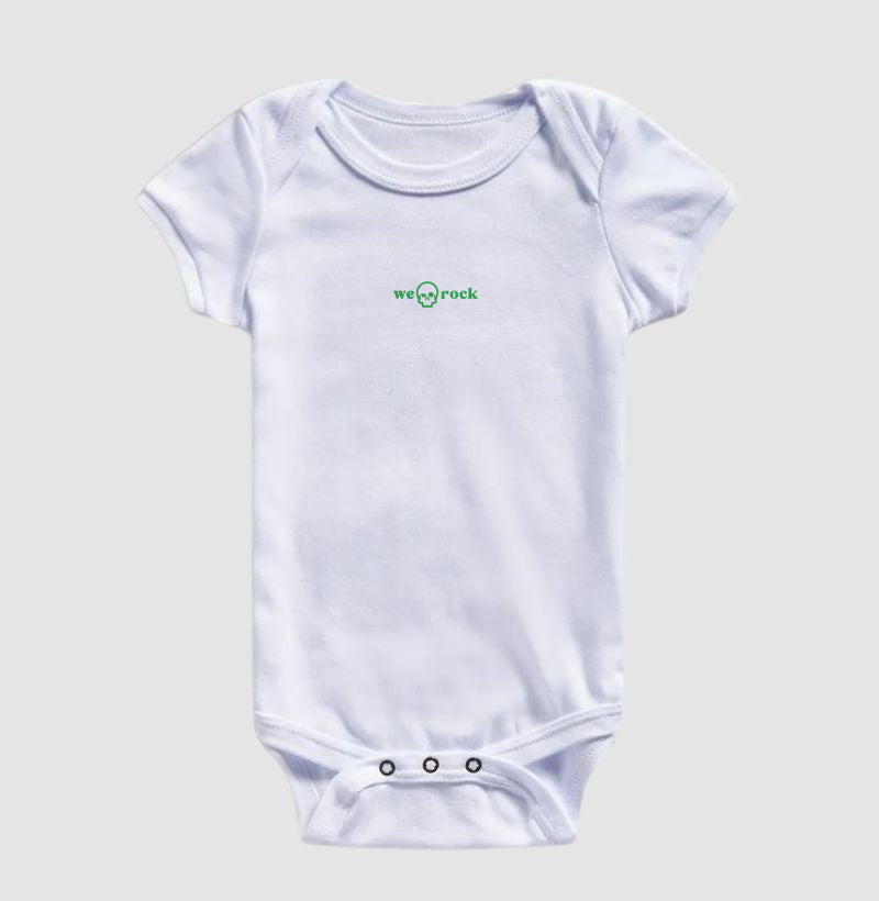 body infantil basic werock logo green