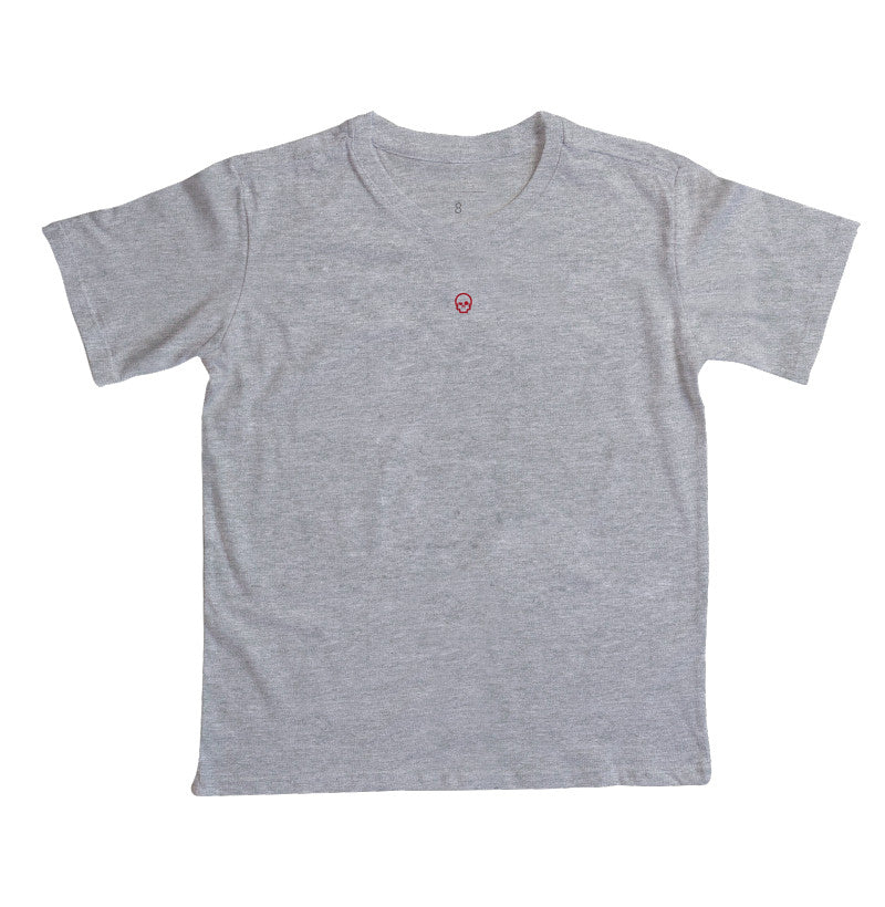 camiseta infantil werock skull logo red