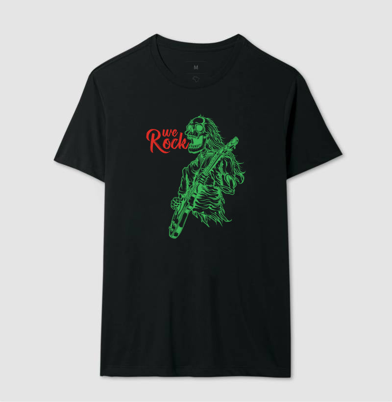 camiseta werock rock skull masculina