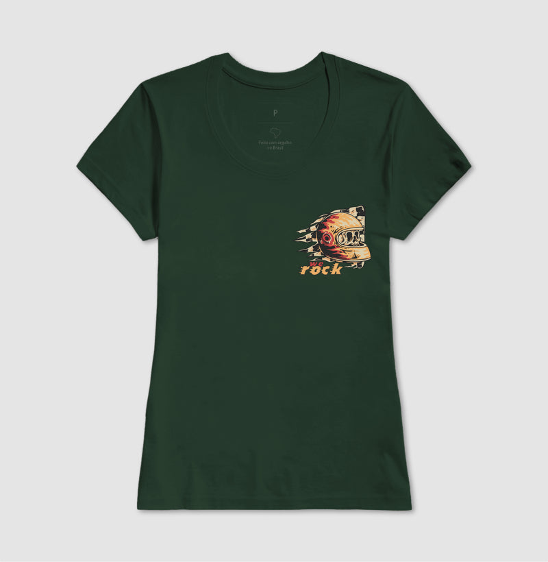 camiseta werock helmet racing feminina