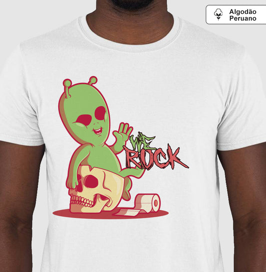 camiseta algodão peruano werock et masculina