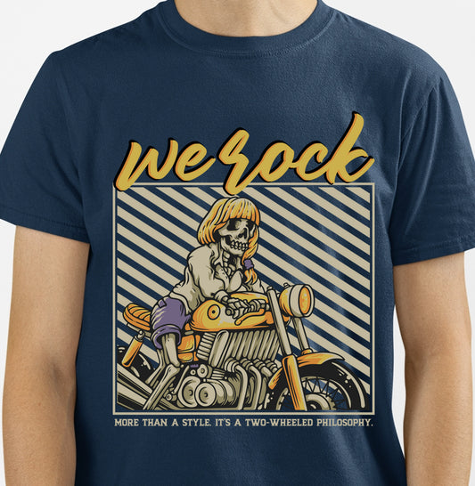 camiseta werock girl motorcycle masculina