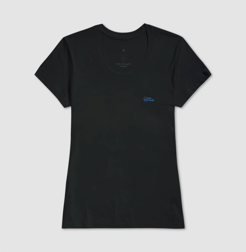 camiseta werock skull blue feminina