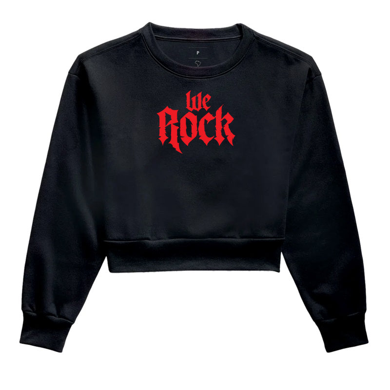 cropped moletom werock rock