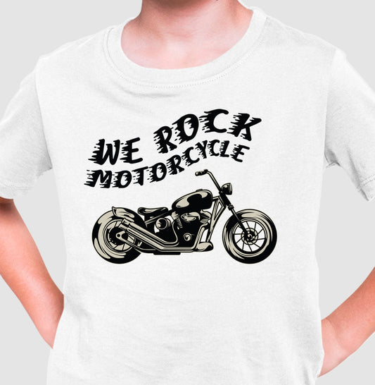 camiseta infantil werock custom motorcycle