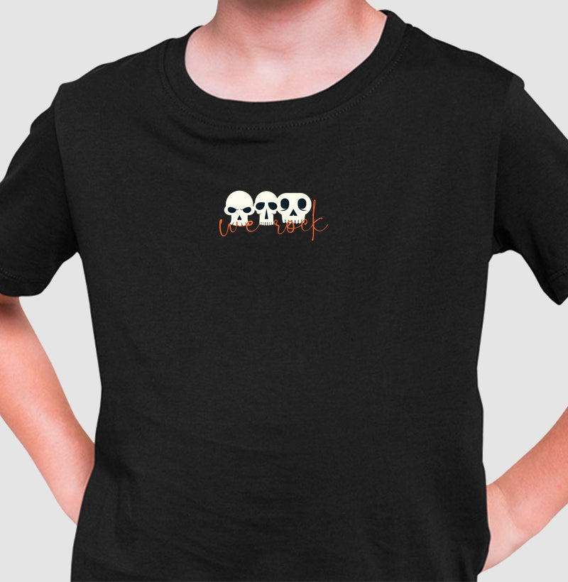 camiseta infantil werock Hskulls
