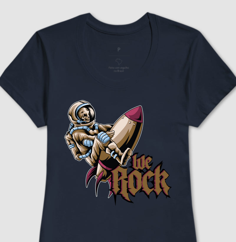 camiseta werock rocket feminina
