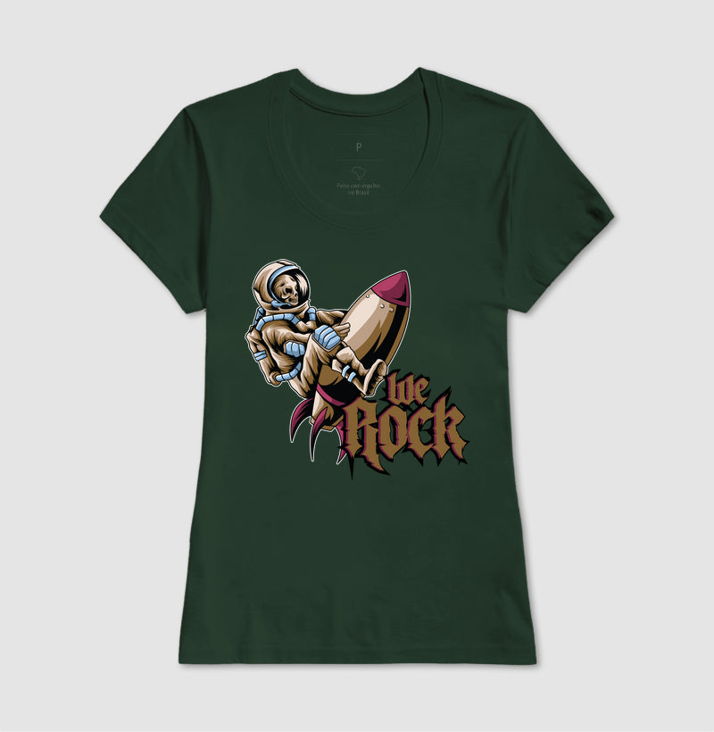 camiseta werock rocket feminina