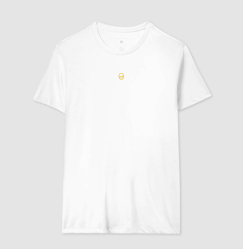 camiseta werock skull logo gold masculina
