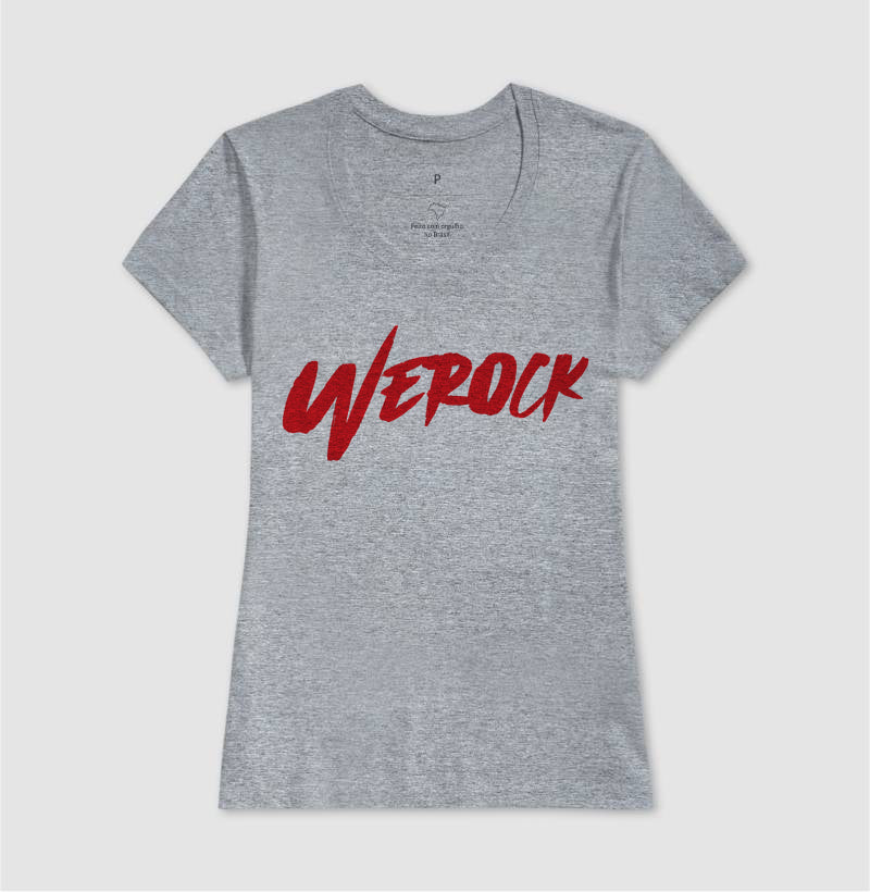 camiseta werock logow feminina