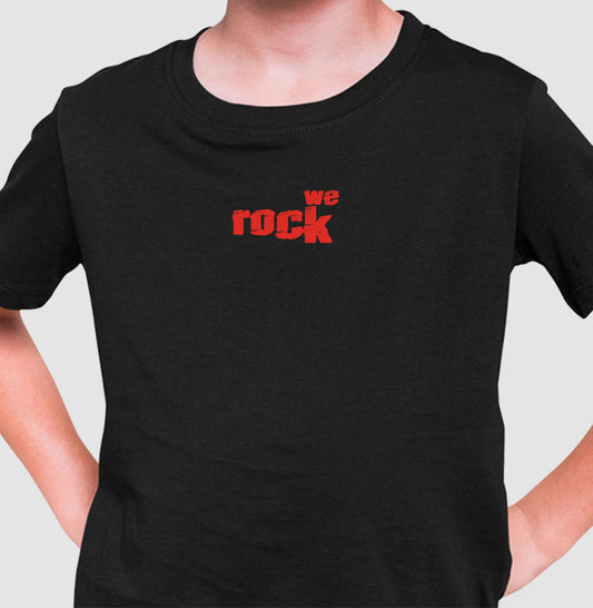 camiseta infantil werock logo rock