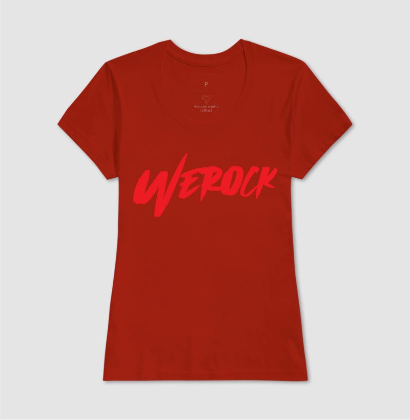 camiseta werock logow feminina