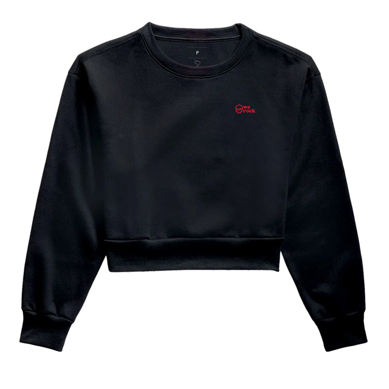 cropped moletom werock skull red