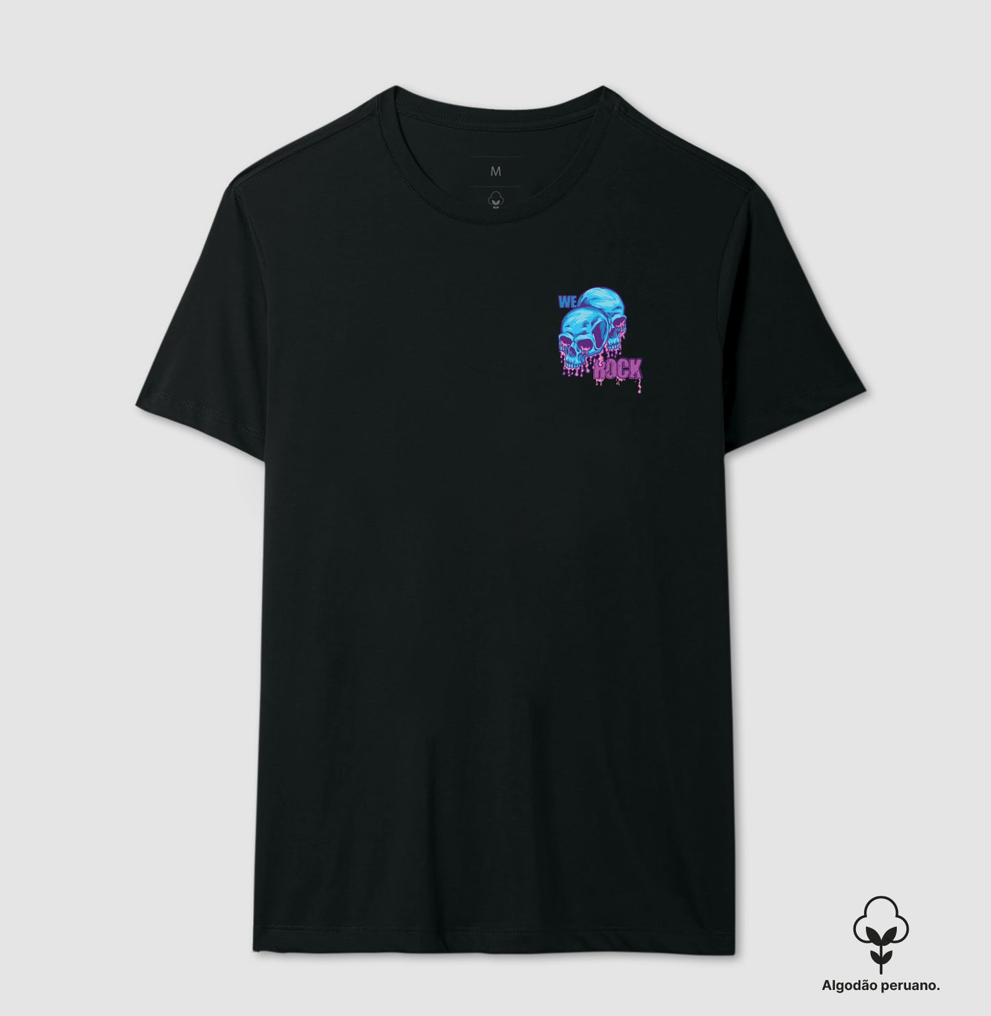 camiseta algodão peruano werock melting masculina