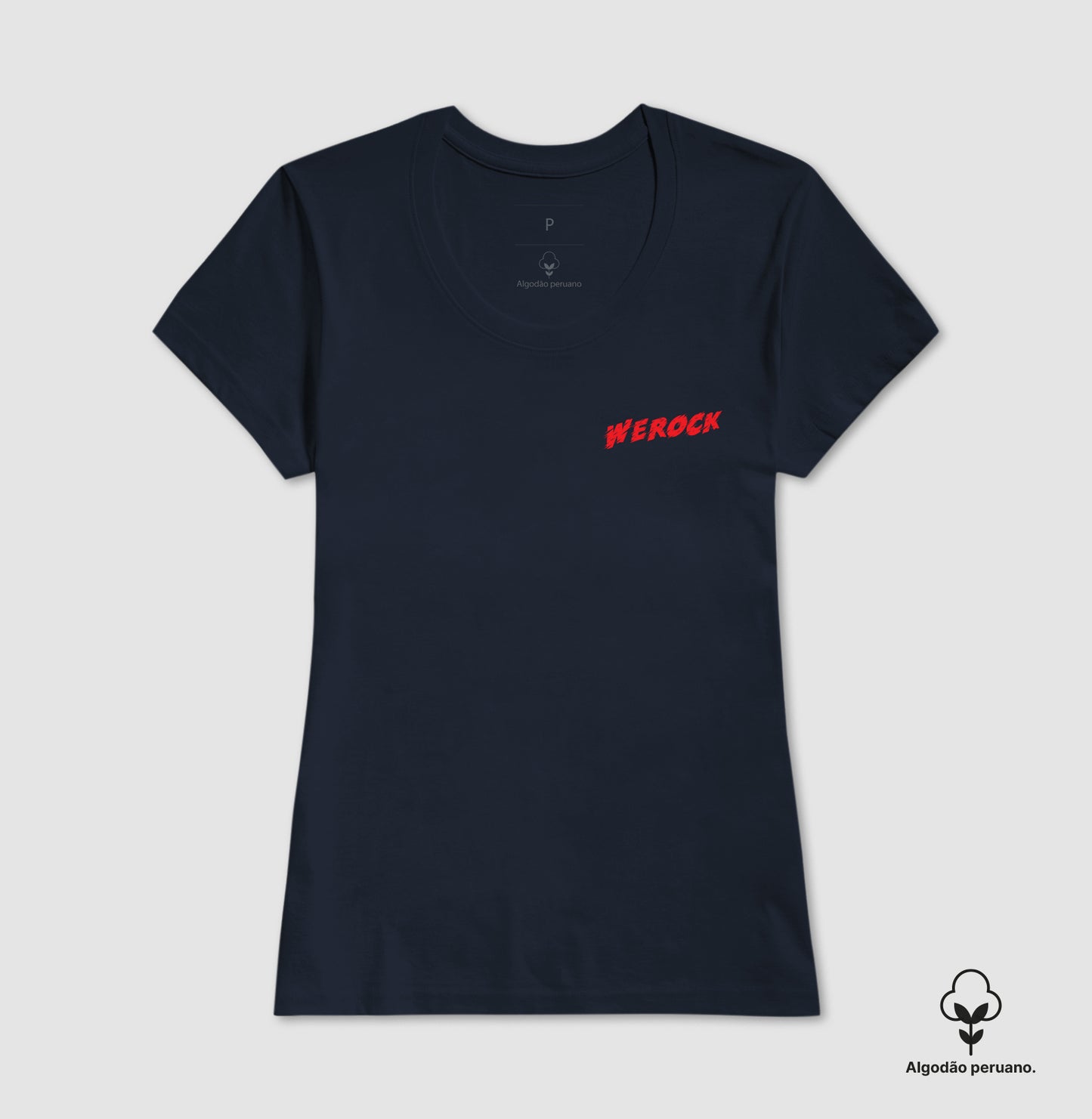 camiseta algodão peruano werock logo move masculina