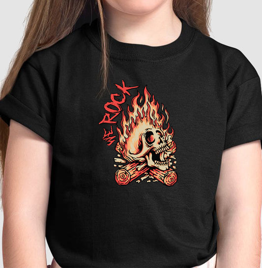 camiseta infantil werock bonfire