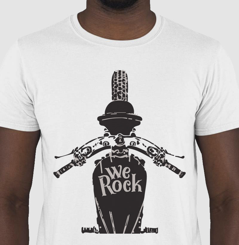 camiseta werock motorcycle driving masculina