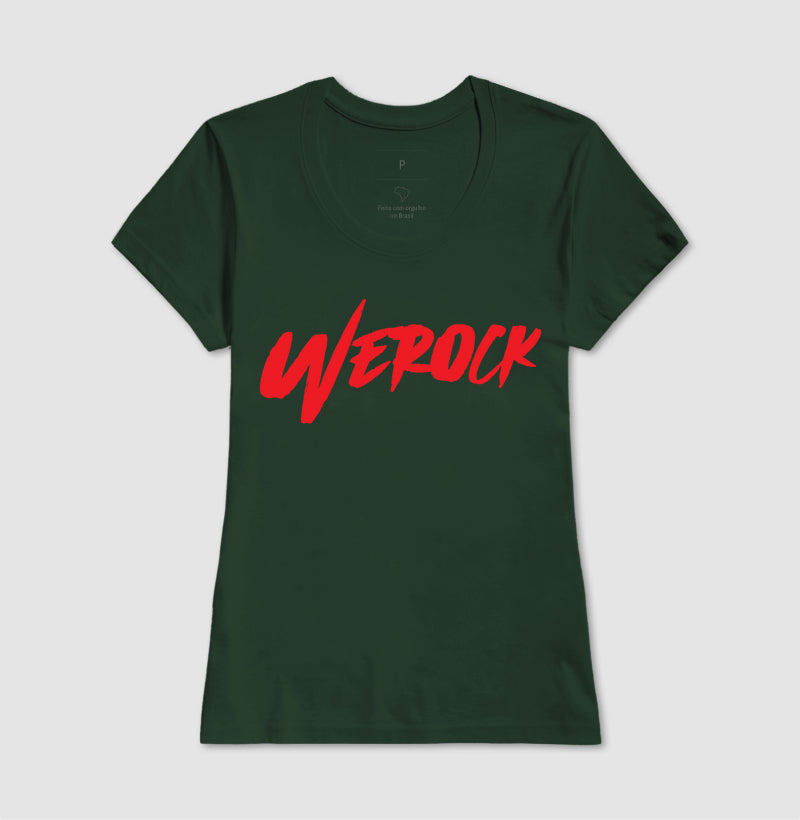 camiseta werock logow feminina