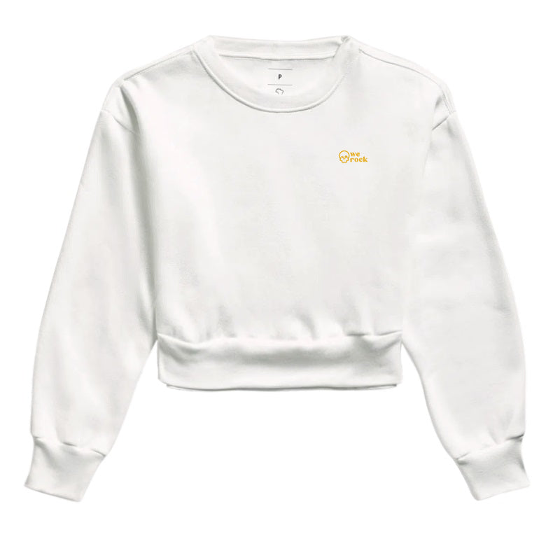 cropped moletom werock skull gold