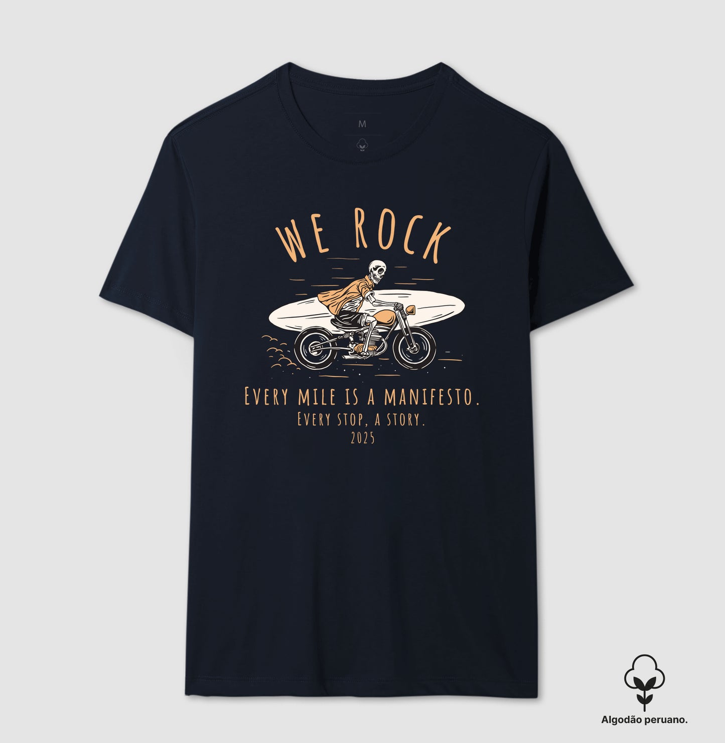 camiseta algodão peruano werock manifesto masculina