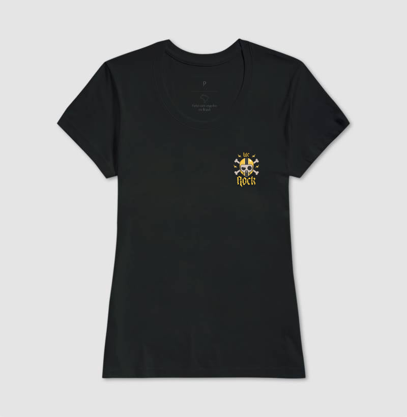 camiseta werock motorcycle skull feminina