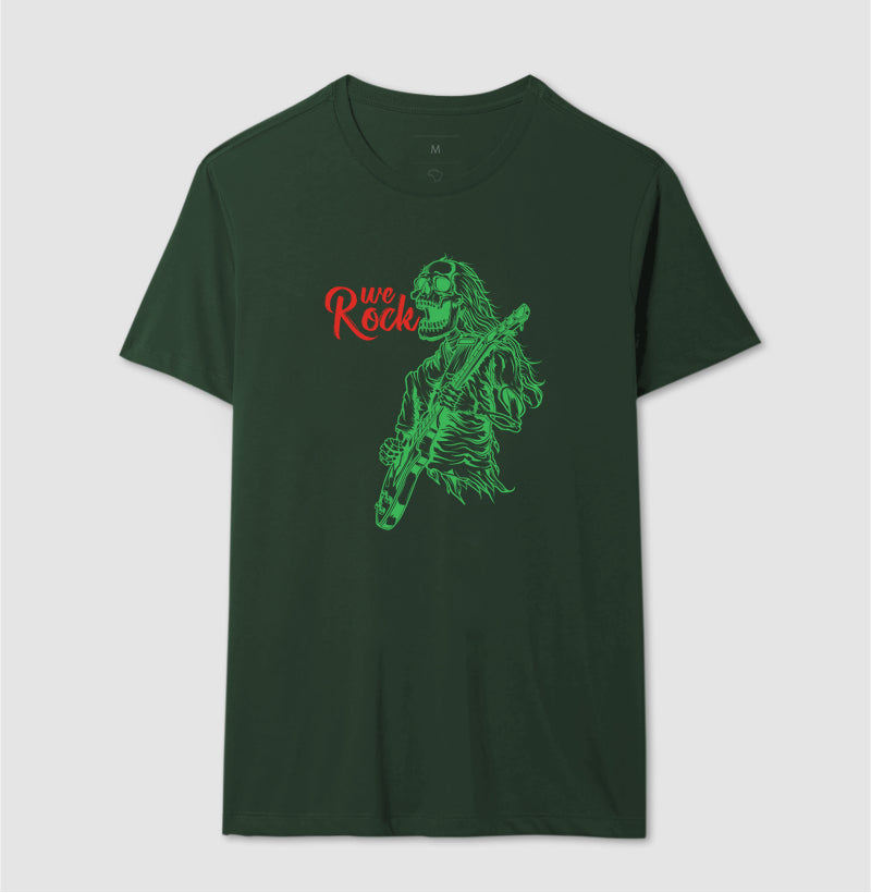camiseta werock rock skull masculina