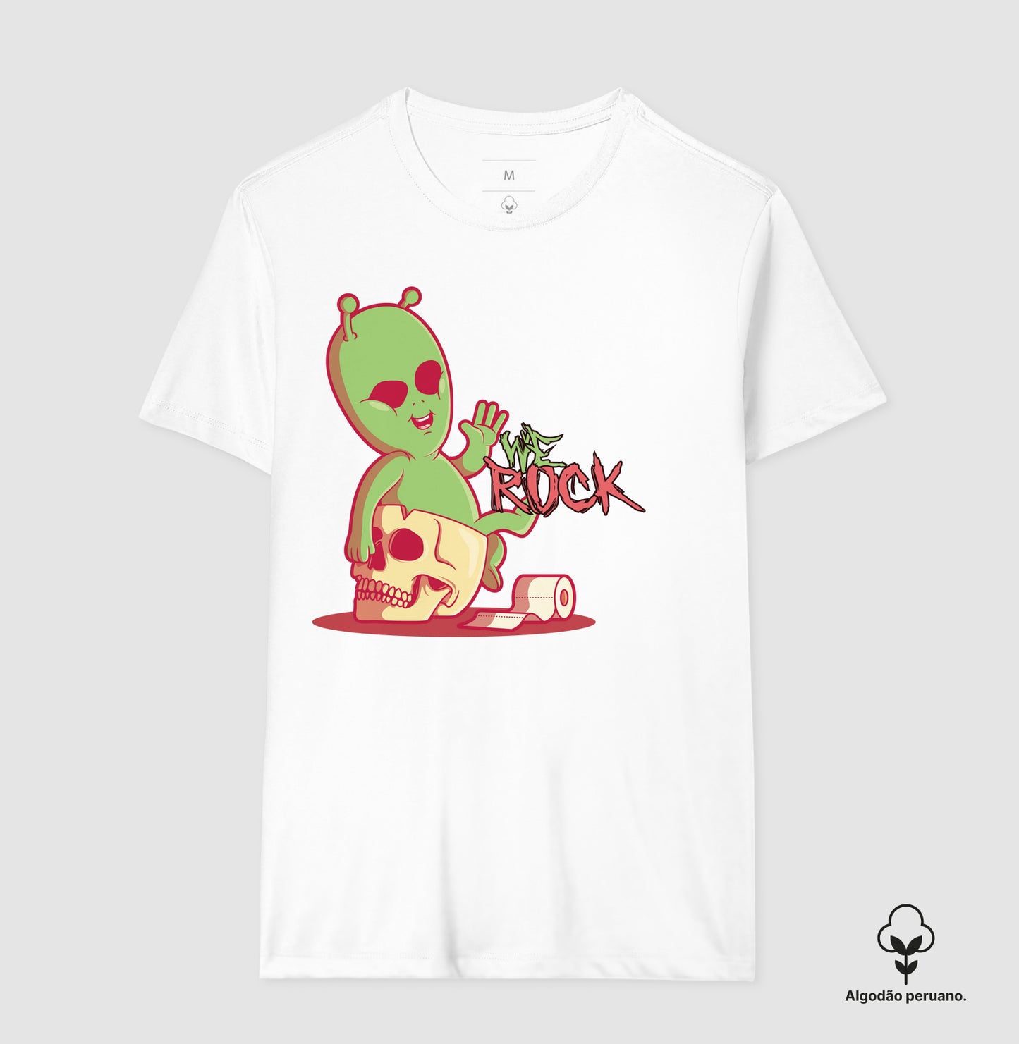 camiseta algodão peruano werock et masculina