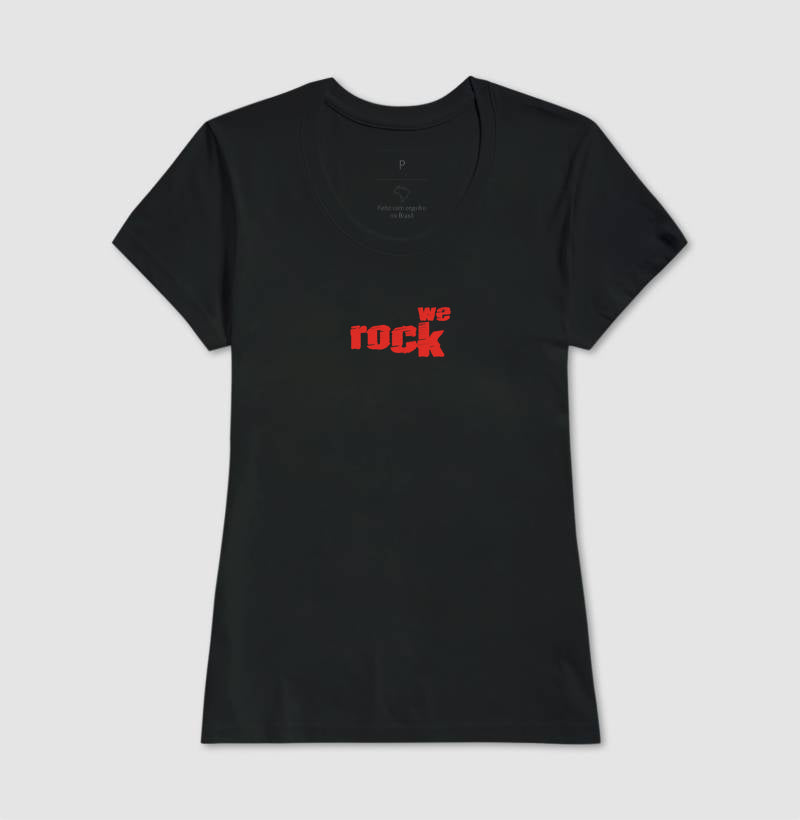 camiseta werock logo rock feminina
